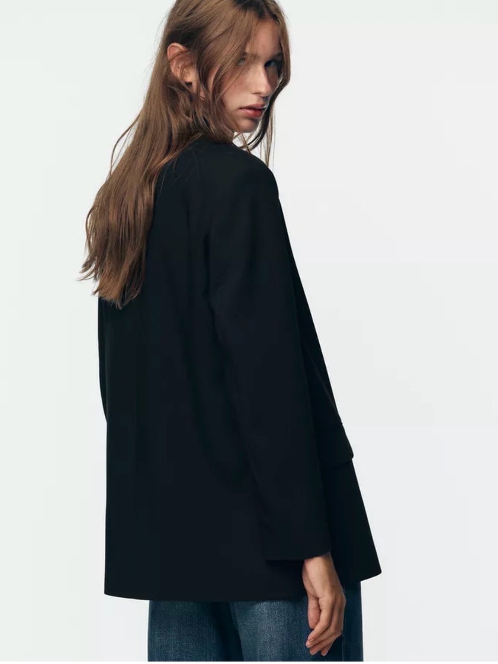 Zara Women's Oversized Double Breasted Blazer Size M - Picture 6 of 8